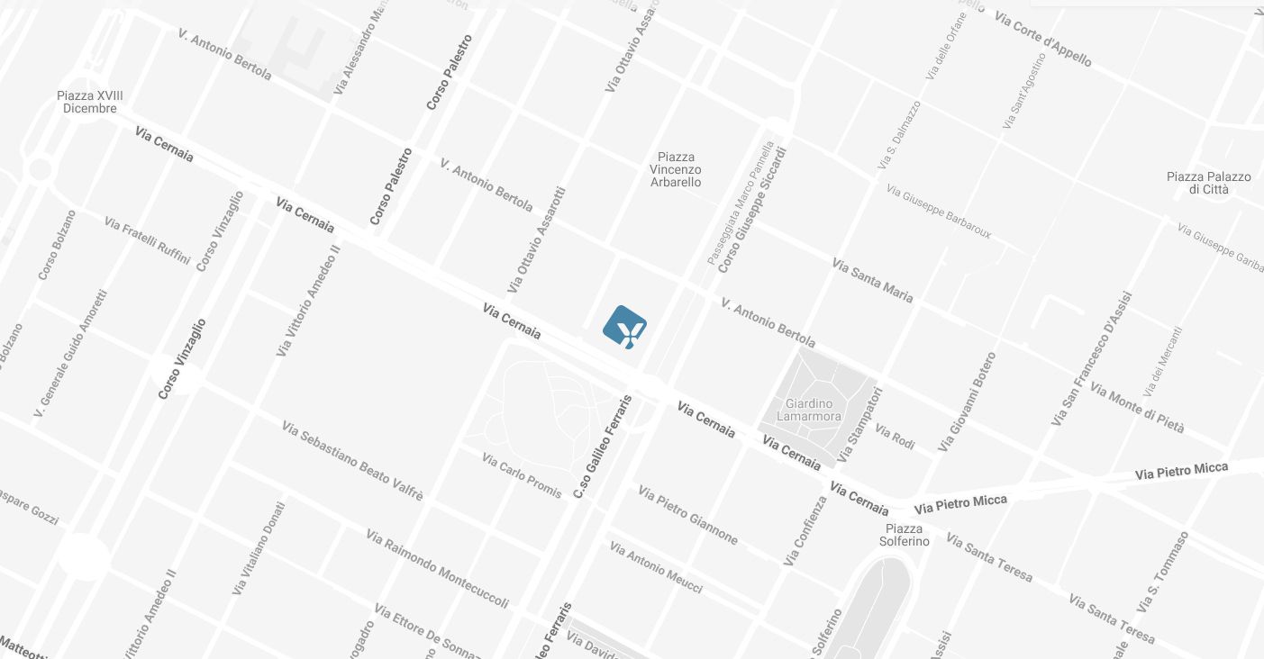 Mappa Ximenes Torino